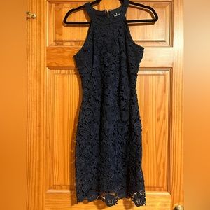 Lulu’s Navy Lace Dress. Size Small. Only worn ONCE. Perfect condition.
